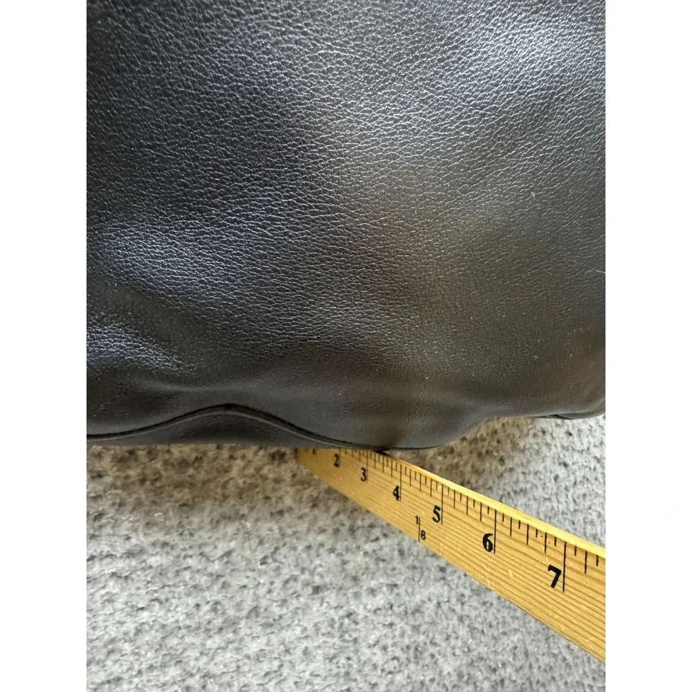 Ralph Lauren Women's Gold-Tone Genuine Italian Leather Hobo Shoulder Bag‎ Black